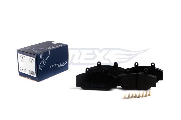 Brake pad kit Volvo 760: TX1167 Tomex Brake pad set