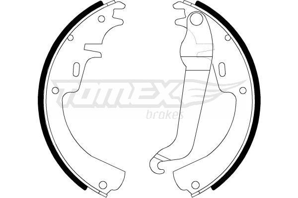 Tomex TX 21-11 Brake shoe set TX2111
