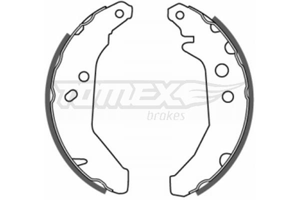 Tomex TX 20-66 Brake shoe set TX2066