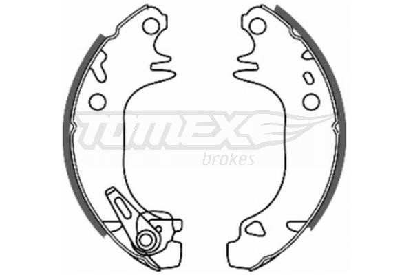 Tomex TX 20-44 Brake shoe set TX2044