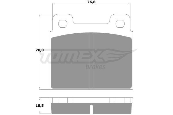 Tomex TX 10-181 Brake Pad Set, disc brake TX10181