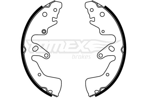 Tomex TX 22-74 Brake shoe set TX2274