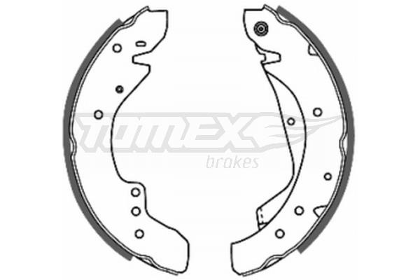 Tomex TX 20-59 Brake shoe set TX2059