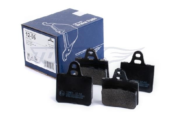 Disc brake pad set Citroen XM: TX1206 Tomex Front disc brake pads, set