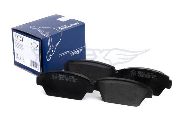 Tomex TX 11-54 Brake Pad Set, disc brake TX1154