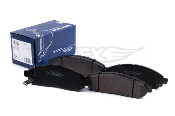 Tomex TX 15-28 Brake Pad Set, disc brake TX1528