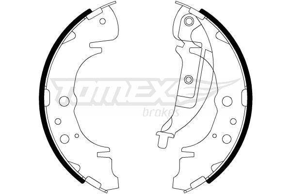 Tomex TX 22-06 Brake shoe set TX2206