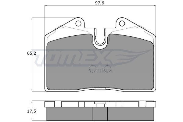 Tomex TX 18-02 Brake Pad Set, disc brake TX1802