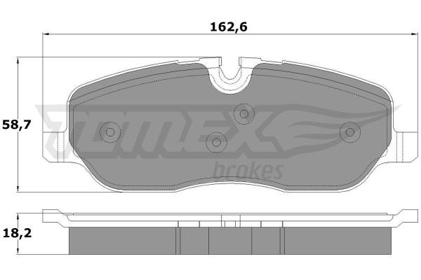 Tomex TX 17-71 Front disc brake pads, set TX1771
