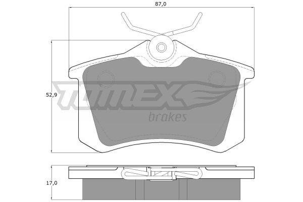 Tomex TX 10-781 Rear disc brake pads, set TX10781