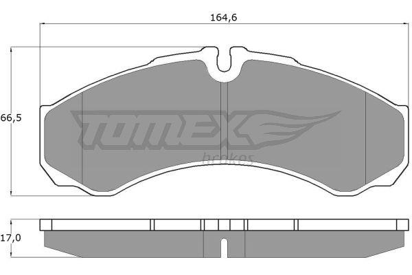 Tomex TX 11-11 Brake Pad Set, disc brake TX1111