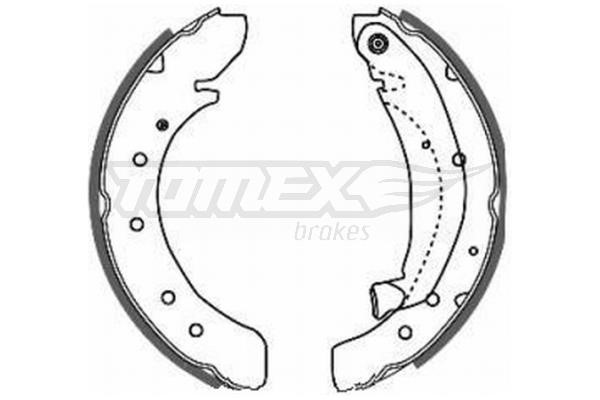 Tomex TX 20-50 Brake shoe set TX2050