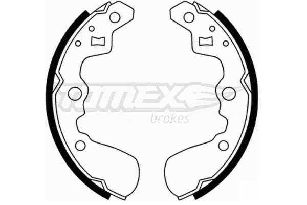 Tomex TX 21-89 Brake shoe set TX2189