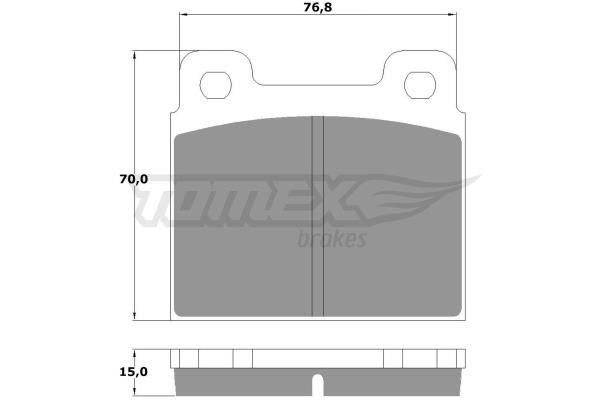 Tomex TX 10-18 Brake Pad Set, disc brake TX1018