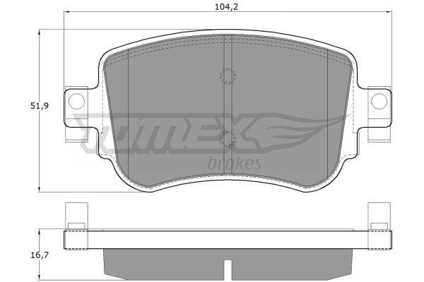 Tomex TX 17-32 Rear disc brake pads, set TX1732