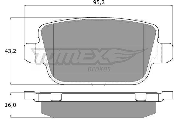 Tomex TX 14-48 Front disc brake pads, set TX1448