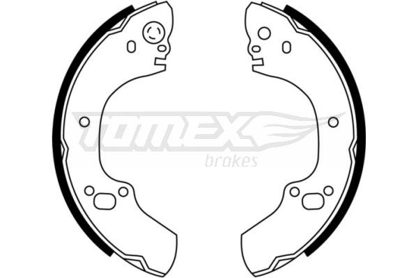 Tomex TX 22-88 Brake shoe set TX2288