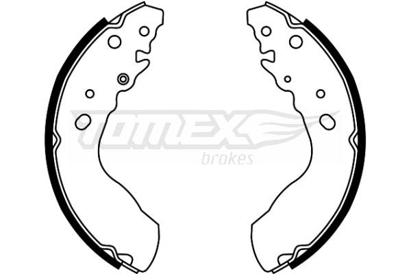 Tomex TX 22-03 Brake shoe set TX2203