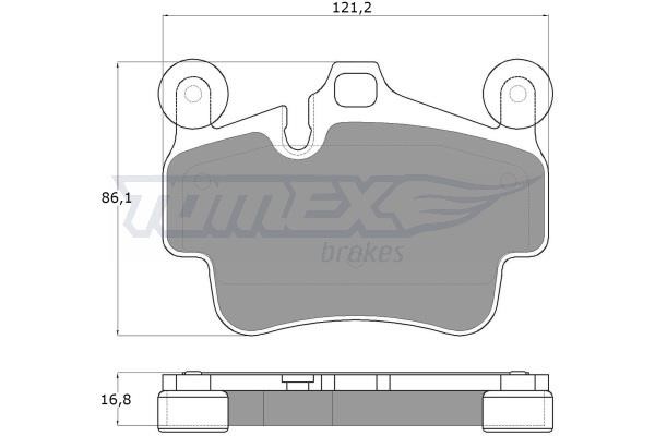 Tomex TX 18-00 Brake Pad Set, disc brake TX1800