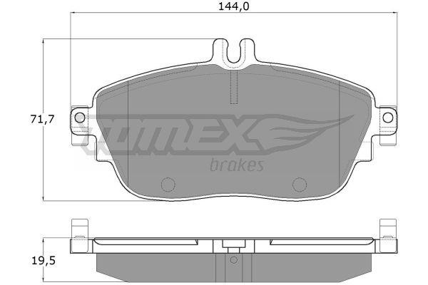 Tomex TX 18-06 Front disc brake pads, set TX1806