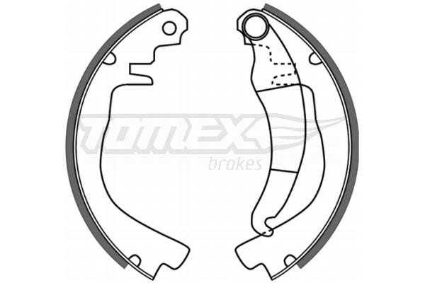 Tomex TX 21-51 Brake shoe set TX2151