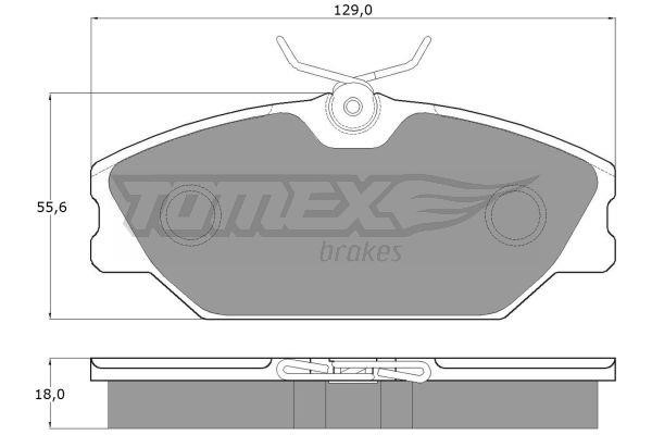 Tomex TX 10-771 Brake Pad Set, disc brake TX10771