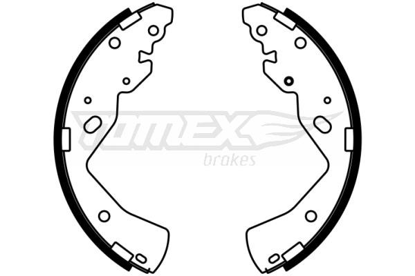 Tomex TX 22-98 Brake shoe set TX2298