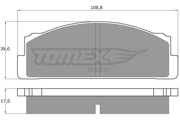 Tomex TX 10-23 Front disc brake pads, set TX1023