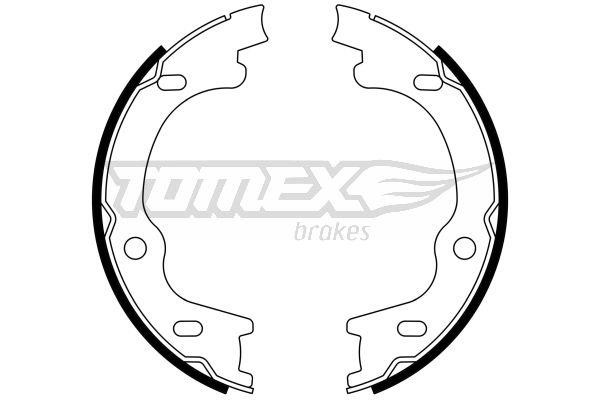 Tomex TX 23-38 Brake shoe set TX2338