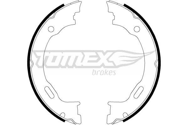 Tomex TX 22-27 Brake shoe set TX2227