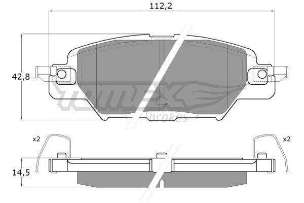 Tomex TX 18-31 Rear disc brake pads, set TX1831