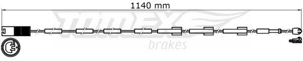 Tomex TX 31-38 Warning Contact, brake pad wear TX3138