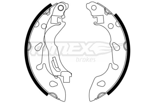 Tomex TX 23-04 Brake shoe set TX2304