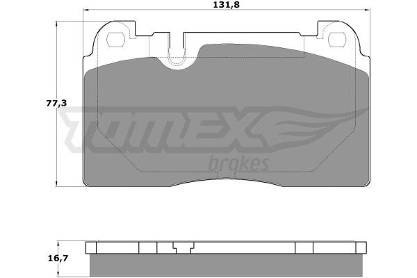 Tomex TX 17-06 Front disc brake pads, set TX1706