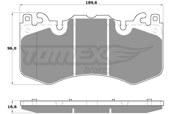 Tomex TX 17-07 Front disc brake pads, set TX1707