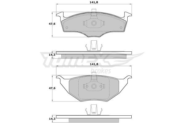 Tomex TX 17-10 Front disc brake pads, set TX1710