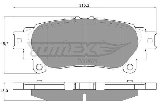 Tomex TX 18-40 Brake Pad Set, disc brake TX1840