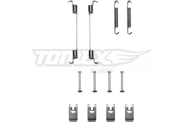 Rear brake pad fitting kit Nissan Note: TX4170 Tomex Brake pad fitting kit