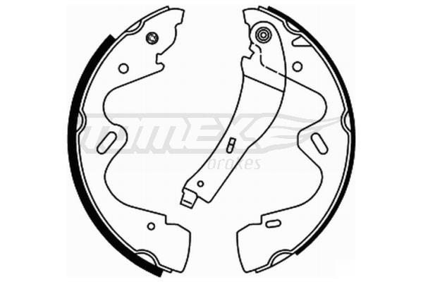 Tomex TX 22-01 Brake shoe set TX2201