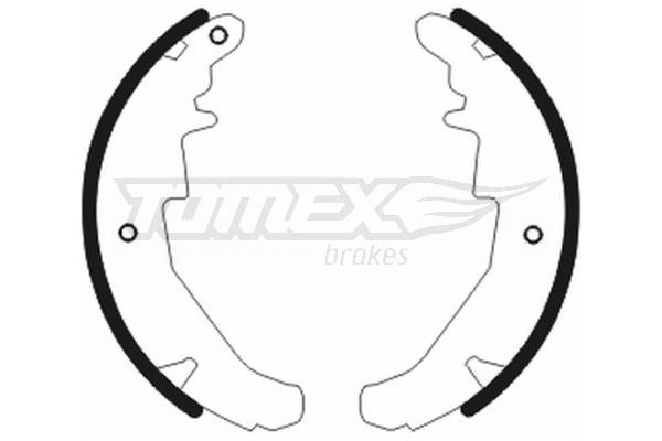 Tomex TX 20-76 Brake shoe set TX2076