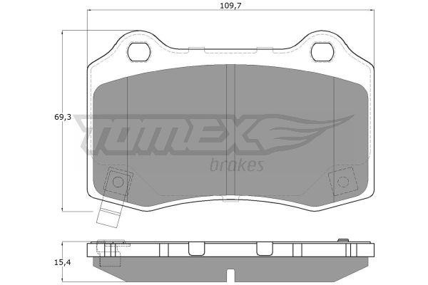 Tomex TX 18-81 Brake Pad Set, disc brake TX1881