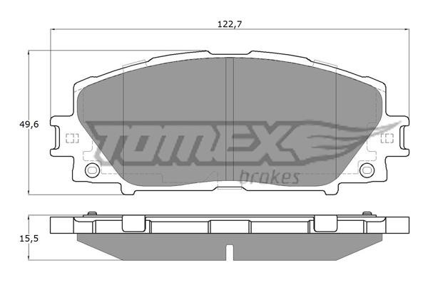 Tomex TX 19-35 Brake Pad Set, disc brake TX1935