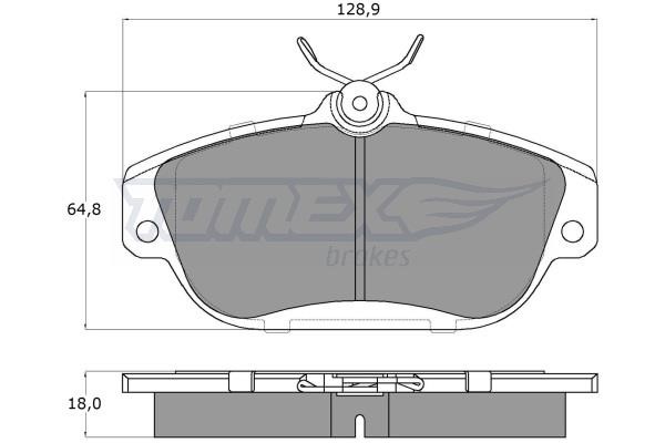 Tomex TX 14-01 Brake Pad Set, disc brake TX1401