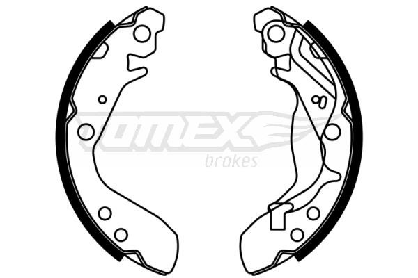 Tomex TX 23-01 Brake shoe set TX2301