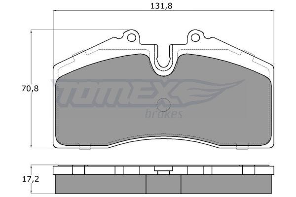 Tomex TX 18-01 Brake Pad Set, disc brake TX1801