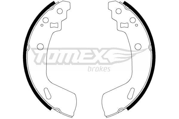 Tomex TX 23-14 Brake shoe set TX2314