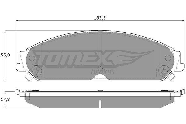 Tomex TX 19-20 Brake Pad Set, disc brake TX1920