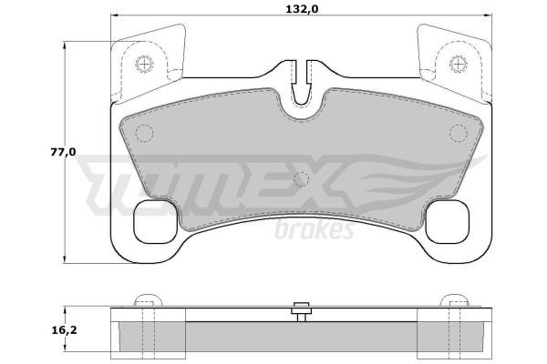 Tomex TX 17-15 Front disc brake pads, set TX1715