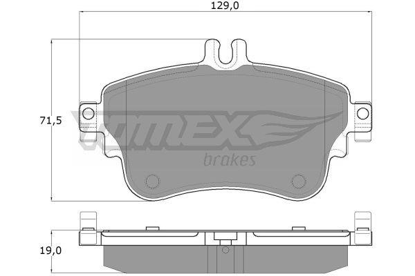 Tomex TX 18-07 Front disc brake pads, set TX1807