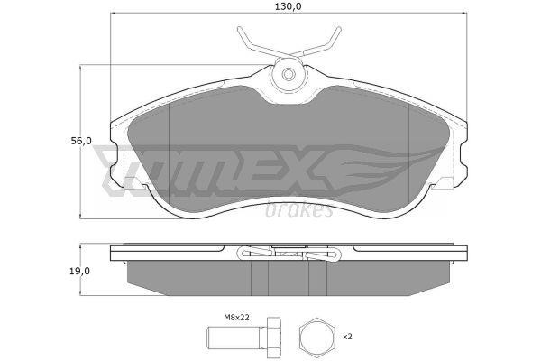 Tomex TX 11-121 Brake Pad Set, disc brake TX11121
